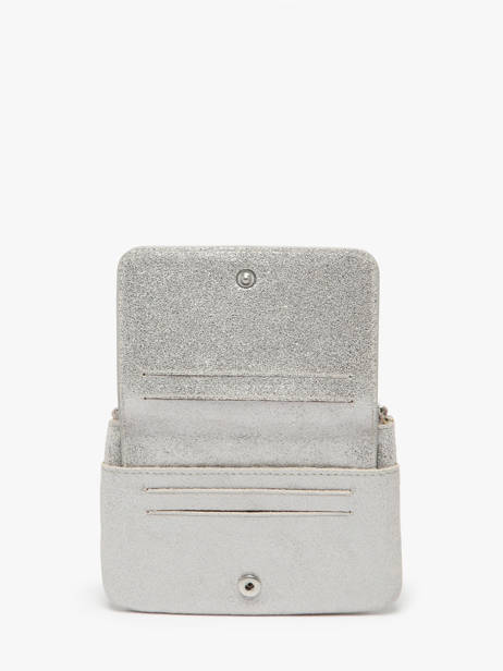 Portemonnee Leder Mila louise Zilver vintage 3853X ander zicht 2